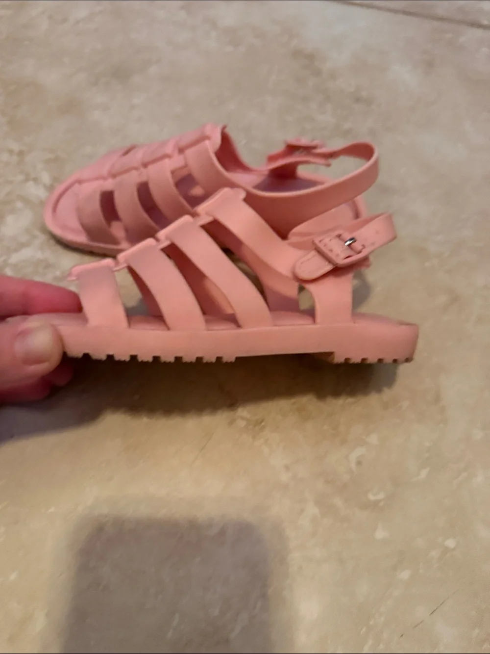 Girls' Pink Jelly Sandals - Mini Melissa